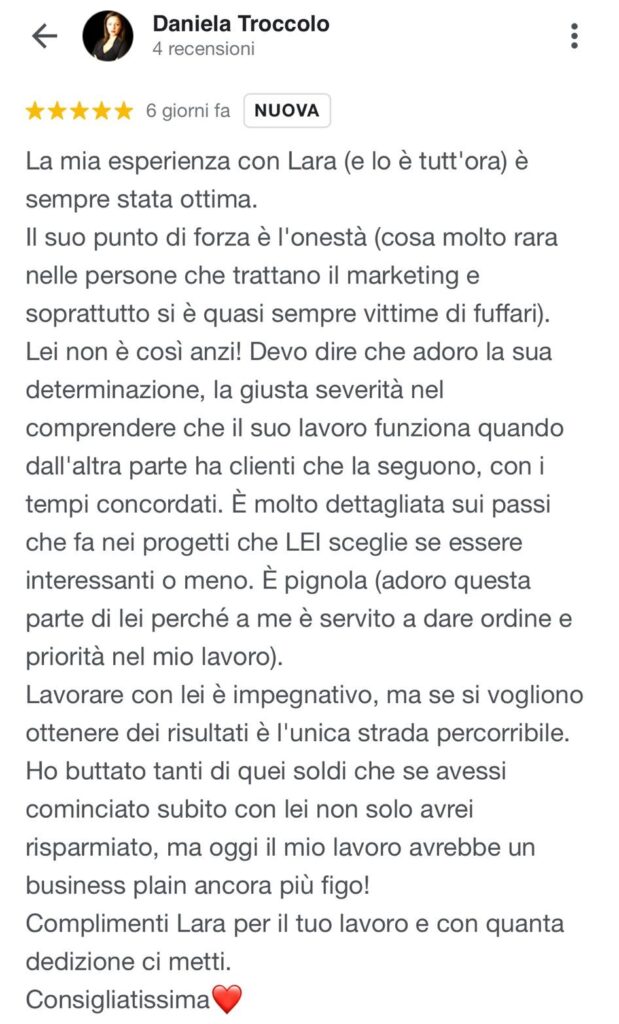 recensione daniela